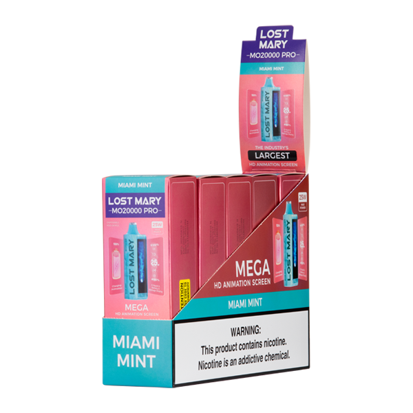 Miami Mint Lost Mary MO20000 PRO Vape 5-Pack for Wholesale