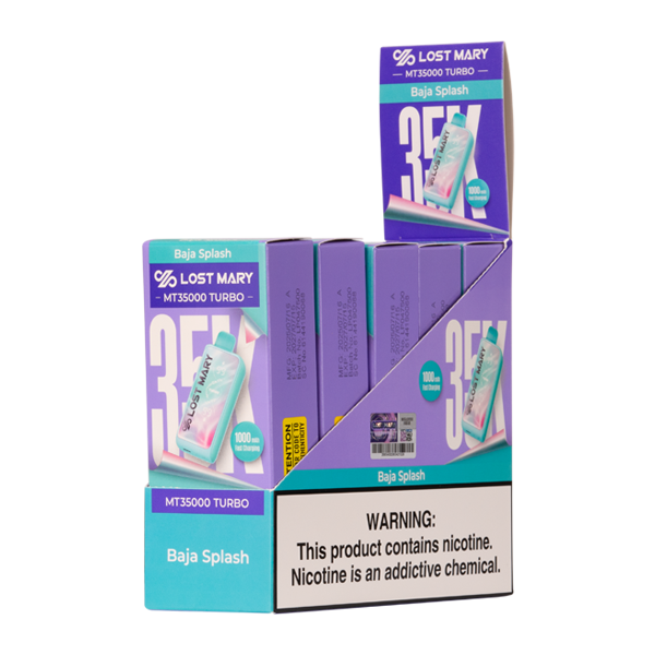 5 pack of Baja Splash LOST MARY MT35000 TURBO for Wholesale