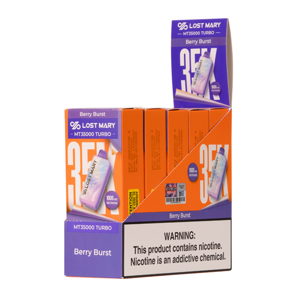 5 pack of Berry Burst LOST MARY MT35000 TURBO for Wholesale