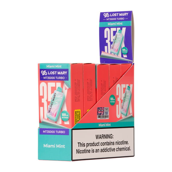 5 pack of Miami Mint LOST MARY MT35000 TURBO for Wholesale