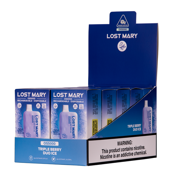Triple Berry Duo Ice OS5000 Wholesale Vape by Lost Mary 10-Pack