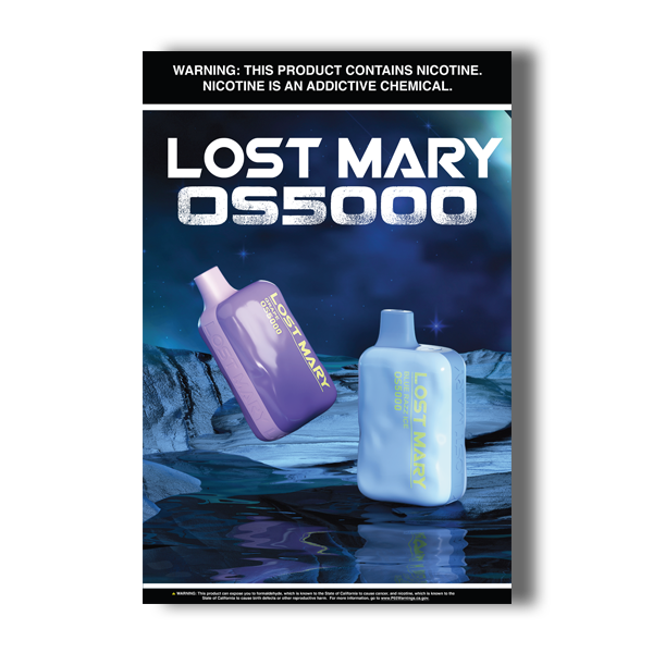 Lost Mary Vapes Poster for Vape Shops