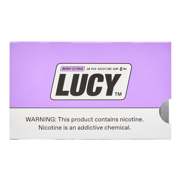 Berry Citrus LUCY Nicotine Gum 6mg for Wholesale