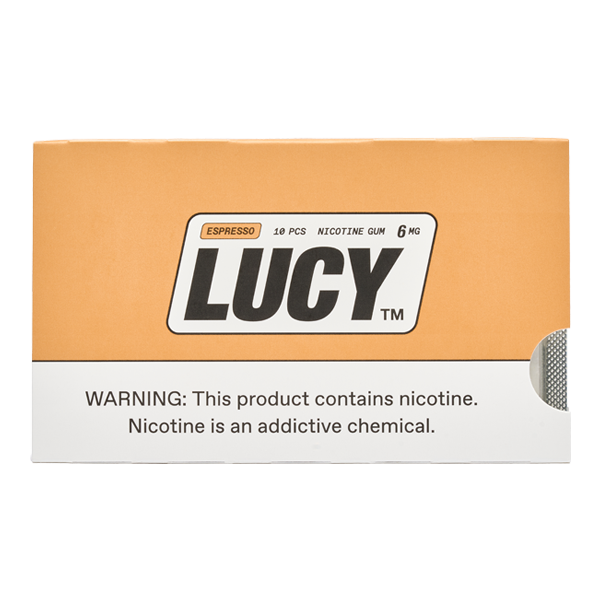 Espresso LUCY Nicotine Gum 6mg for Wholesale