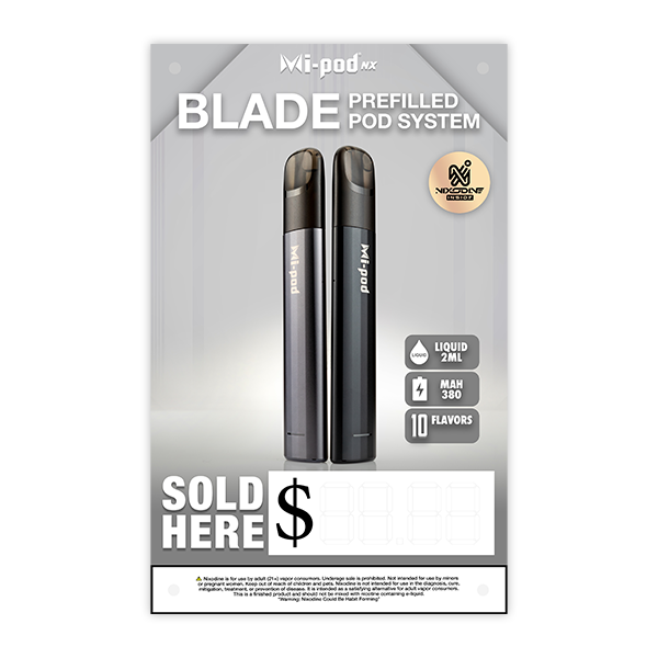 Mi-Pod NX Blade Vinyl Banner