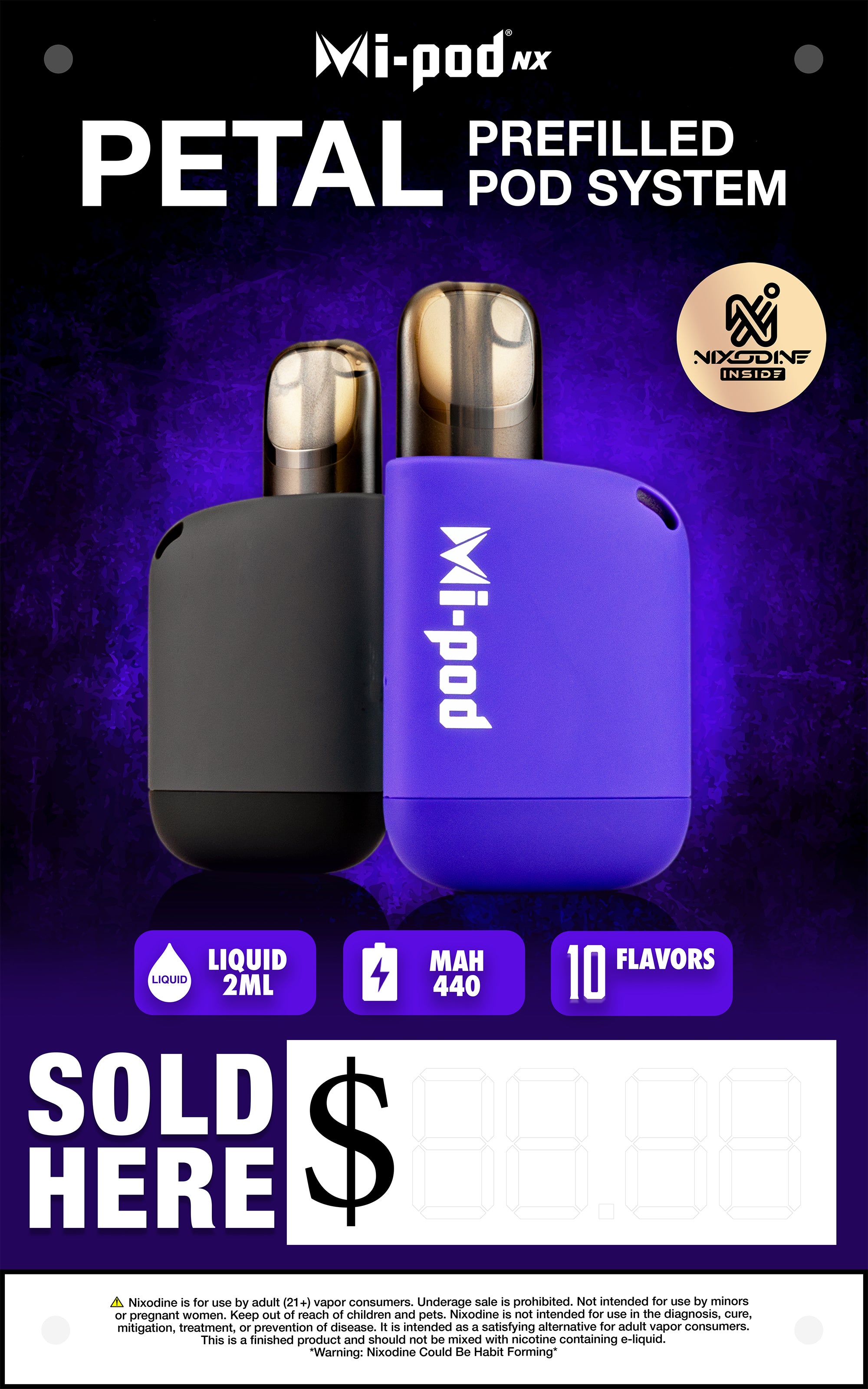 Mi-Pod NX Petal Vinyl Banner