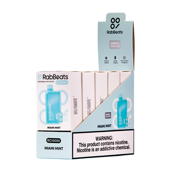 Miami Mint Rabbeats RC10000 Vape 5-Pack for Wholesale