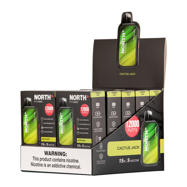 Cactus Jack North FT12000 Vape 10 Pack for Wholesale