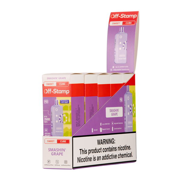 Smashin Grape Off Stamp Sweet Cube for Wholesale