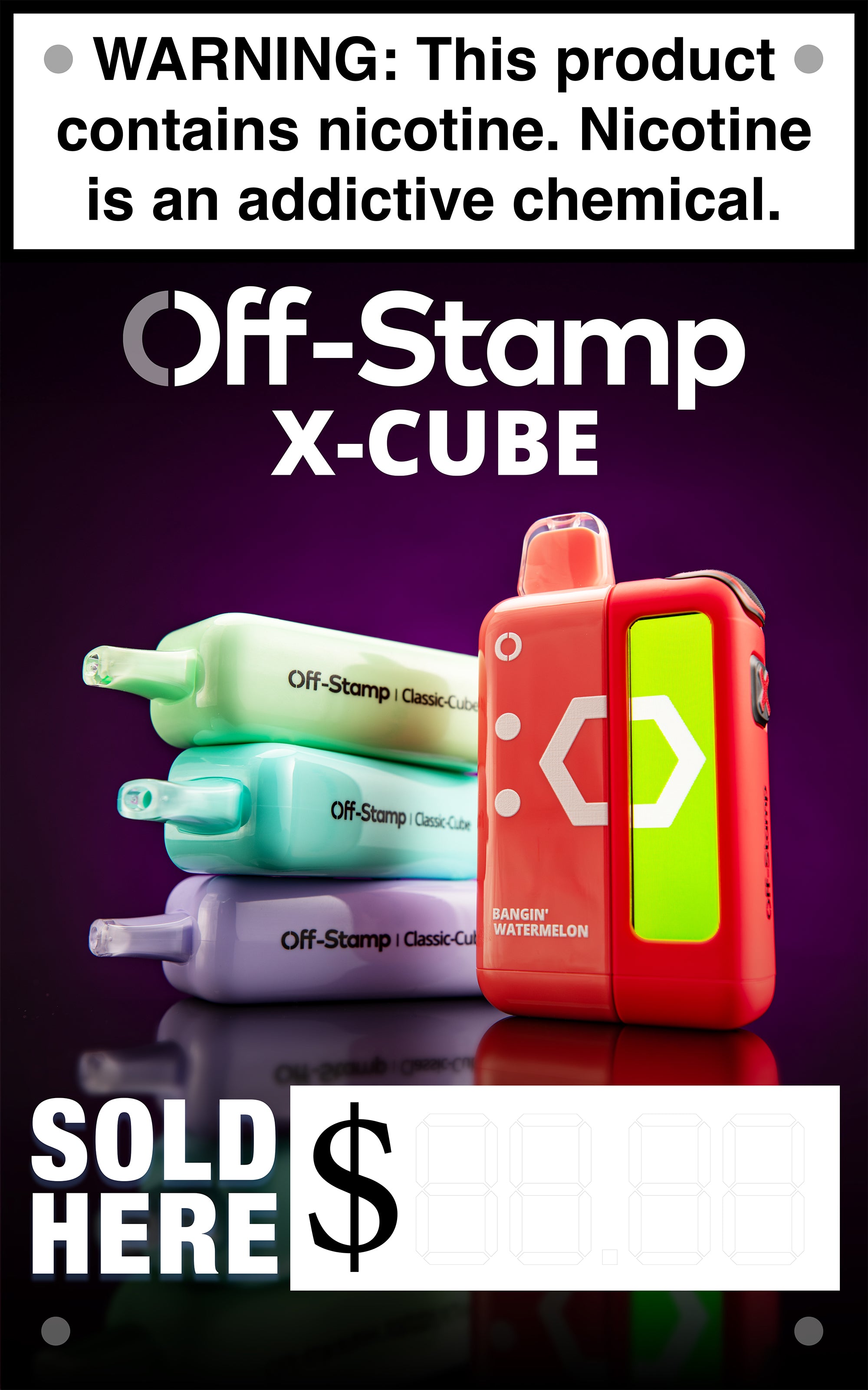 OFF STAMP X-Cube Vinyl Banner
