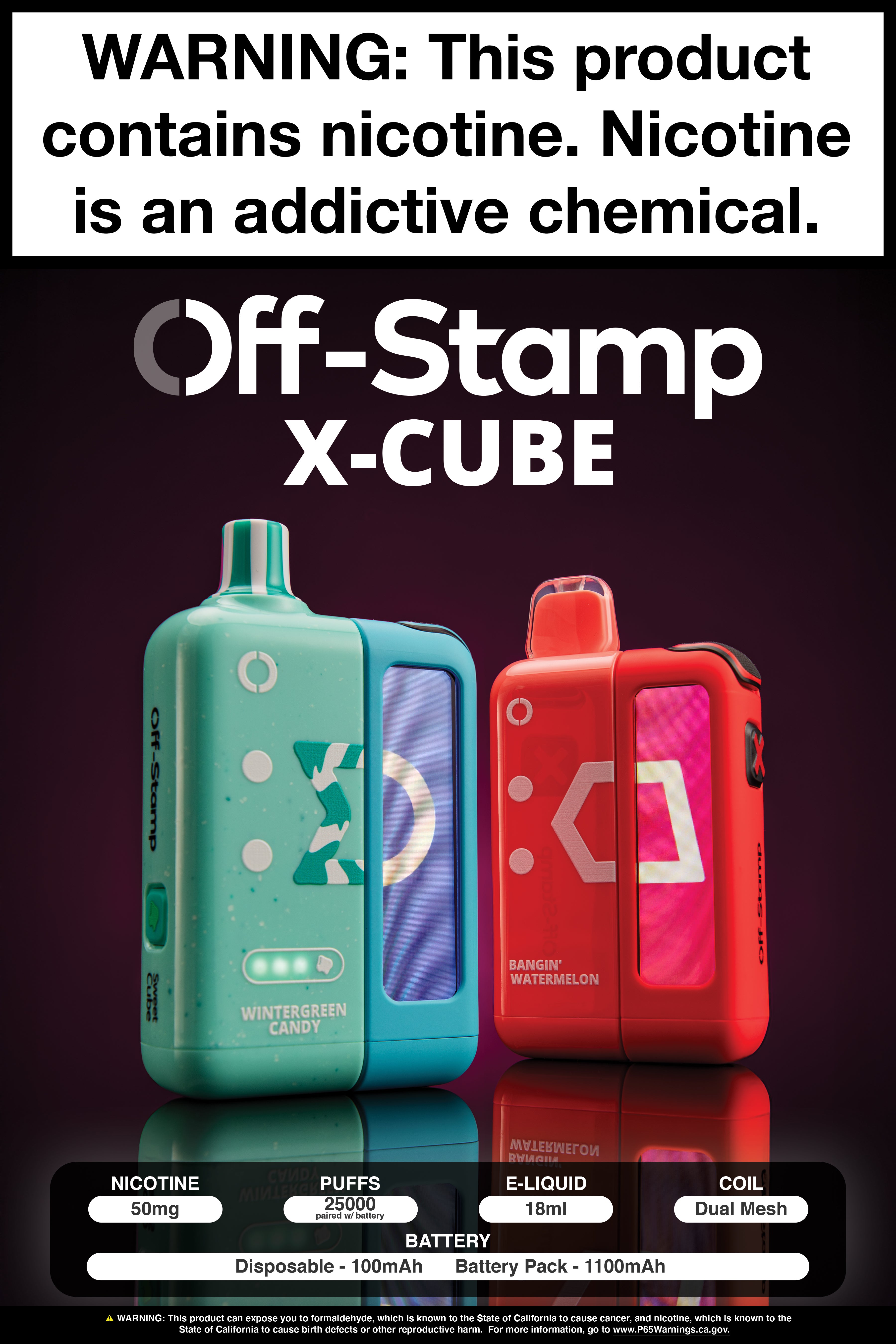 OFF STAMP X-Cube Poster 12" X 18"