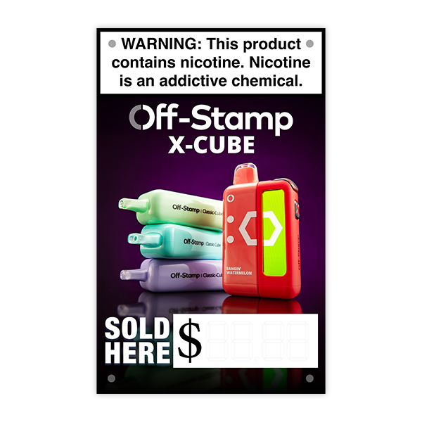 OFF STAMP X-Cube Vinyl Banner