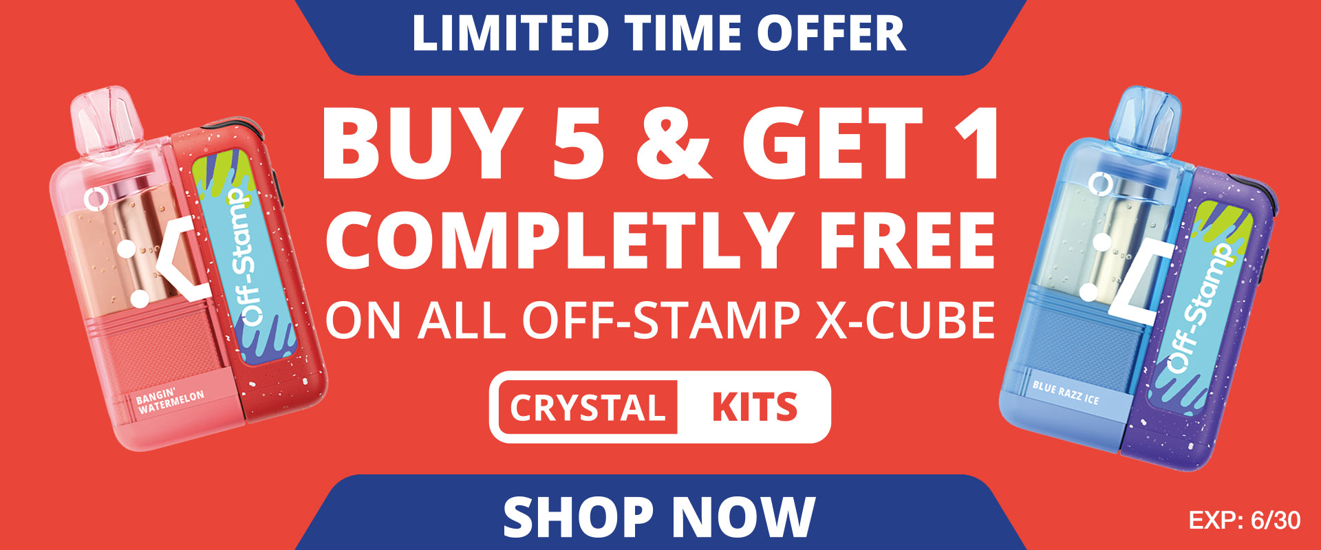 Off-Stamp June BOGO Deal | Buy 5 get 1 FREE