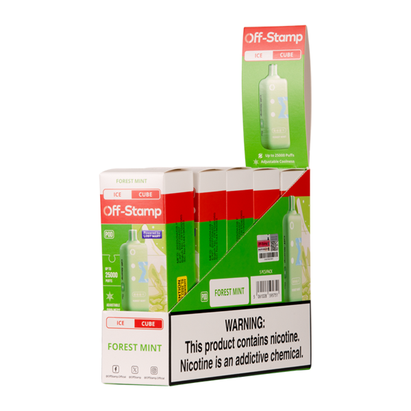 Forest Mint Ice Off Stamp X-Cube Ice Cube Pods Disposables