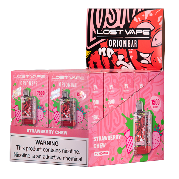 Orion Bar Strawberry Chew Wholesale Vape 10-Pack
