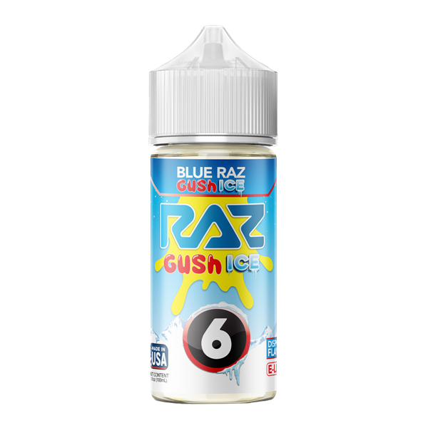 Blue Razz Gush Ice RAZ X POD JUICE Nixodine 100ml GUSH ICE EDITION 6 for Wholesale