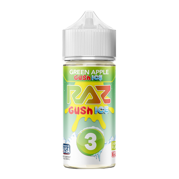 Green Apple Gush Ice RAZ X Pod Juice 100ml (Nixodine)