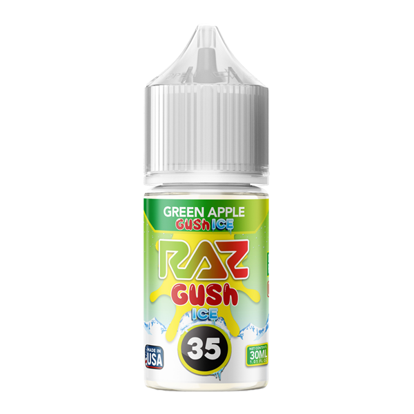 Green Apple Gush Ice Nixodine 30ml RAZ X POD JUICE 35 for Wholesale