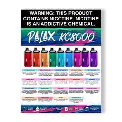 Palax KC8000 Flavor Menu for Stores