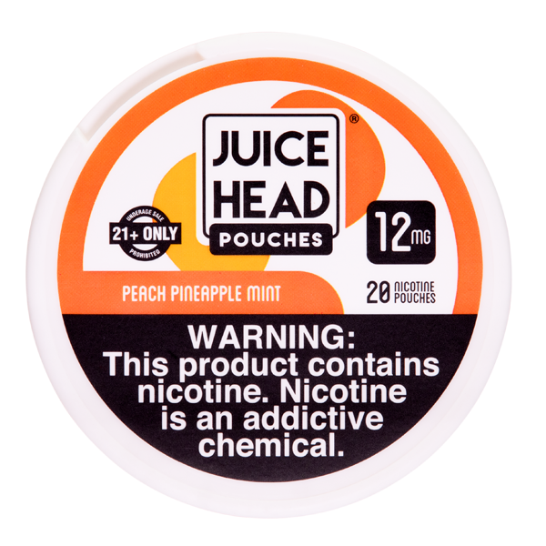 Peach Pineapple Mint Juice Head Nicotine Pouch 12mg for wholesale