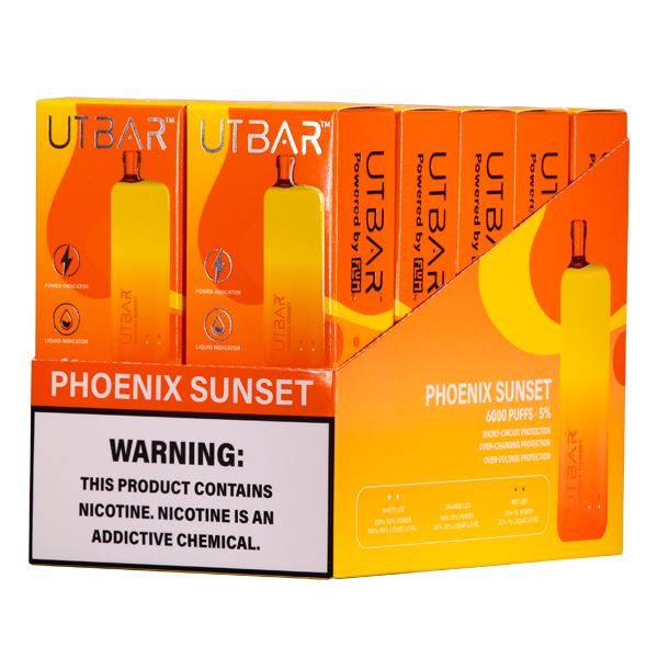 Phoenix Sunset Ut Bar by Flum Vape 10-Pack for Wholeasale