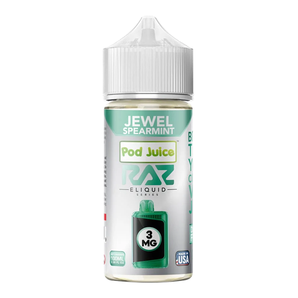 Jewel Spearmint RAZ X POD JUICE 100ml for Wholesale