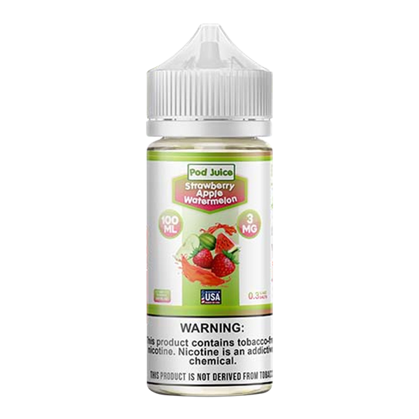 Strawberry Apple Watermelon POD JUICE 100ml for Wholesale