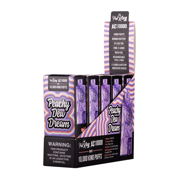 Peachy Dew Dream Pod King XC10000 Wholesale Vapes – Mi-Pod Wholesale