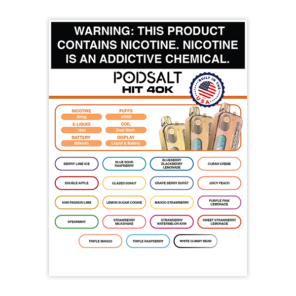 POD SALT HIT 40K Lamination