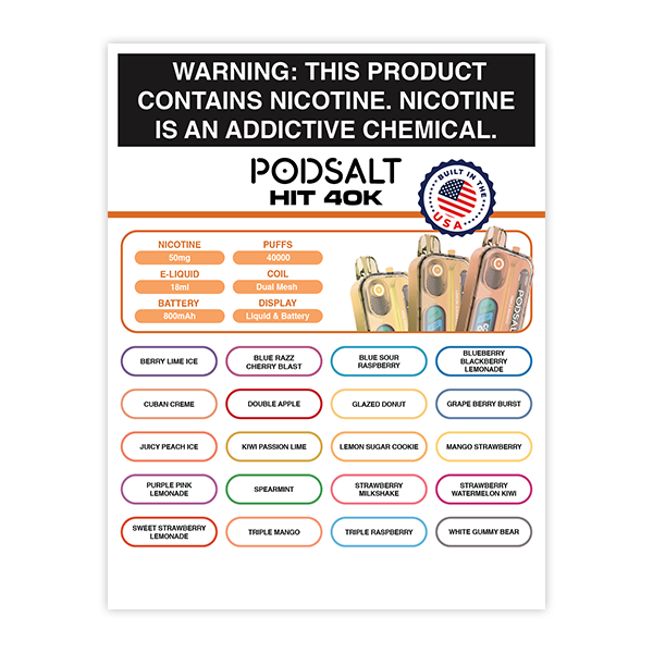 POD SALT HIT 40K Lamination