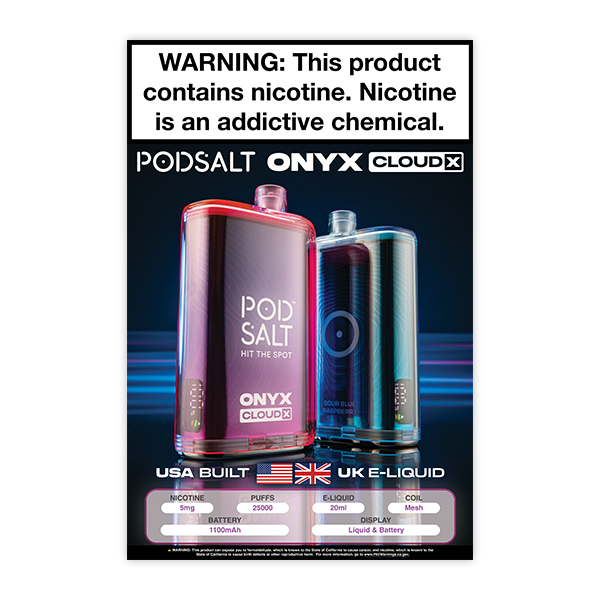 POD SALT Onyx Cloud X 5mg Poster