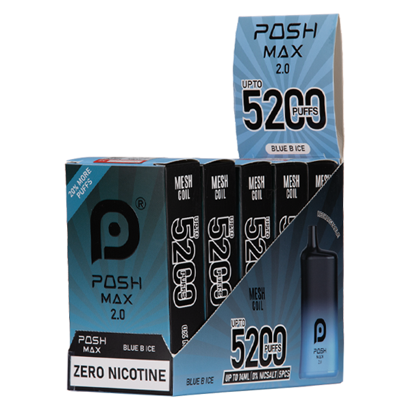 Blue B Ice Posh Max 2.0 Vape Wholesale 5 Pack