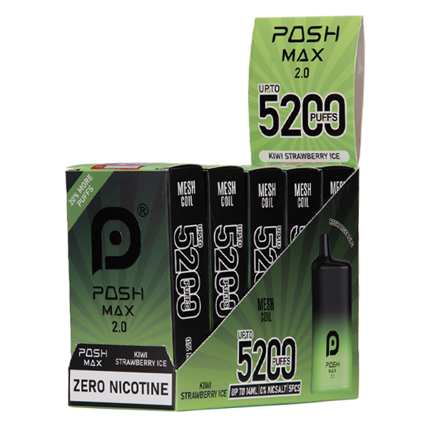 Kiwi Strawberry Posh Max 2.0 Vape Wholesale 5 Pack