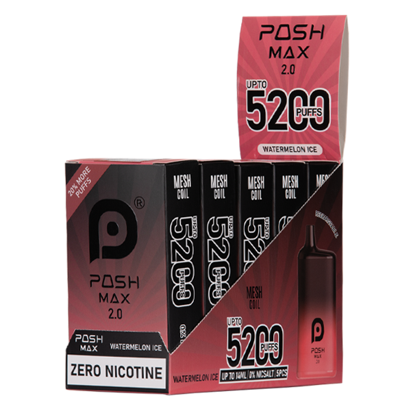 Watermelon Ice Posh Max 2.0 Vape Wholesale 5 Pack