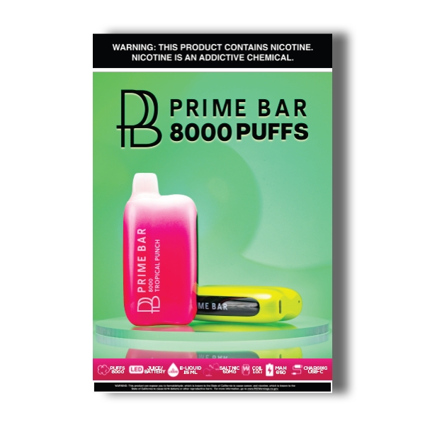 Prime Bar Vapes Poster