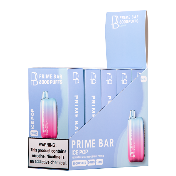 Ice Pop Prime Bar 8000 Vape 5-Pack Wholesale