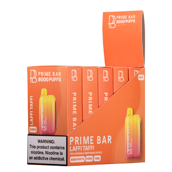 Laffi Taffi Prime Bar 8000 Vape 5-Pack for Wholesale