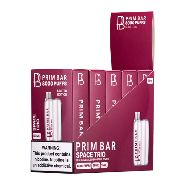 Space Trio Prime Bar 8000 Vape 5-Pack