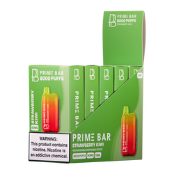 Strawberry Kiwi Prime Bar 8000 5-Pack