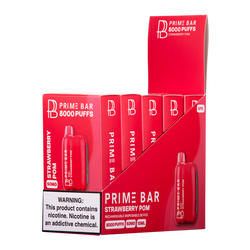 Strawberry Pom Prime Bar 8000 5-Pack