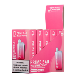 Watermelon Ice Prime Bar 8000 Vape 5-Pack for Wholesale