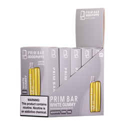 White Gummy Prime Bar 8000 5-Pack