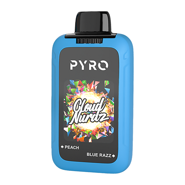 Peach/Blue Razz CLOUD NURDZ X PYRO Duo for wholesale