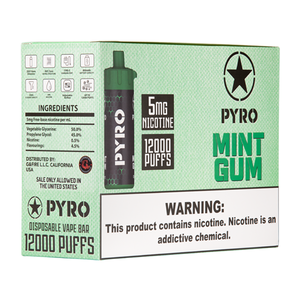 Mint Gum Mint Gum Pyro Disposable Vape for Wholesale