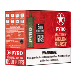 Watermelon Blast Pyro Vape 10-Pack for Wholesale