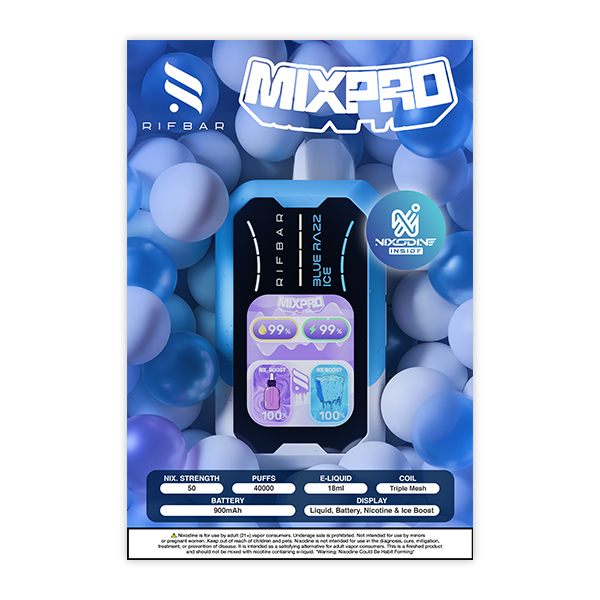 fifty bar vape price RIFBAR Turbo X 25K - 25,000 Puffs