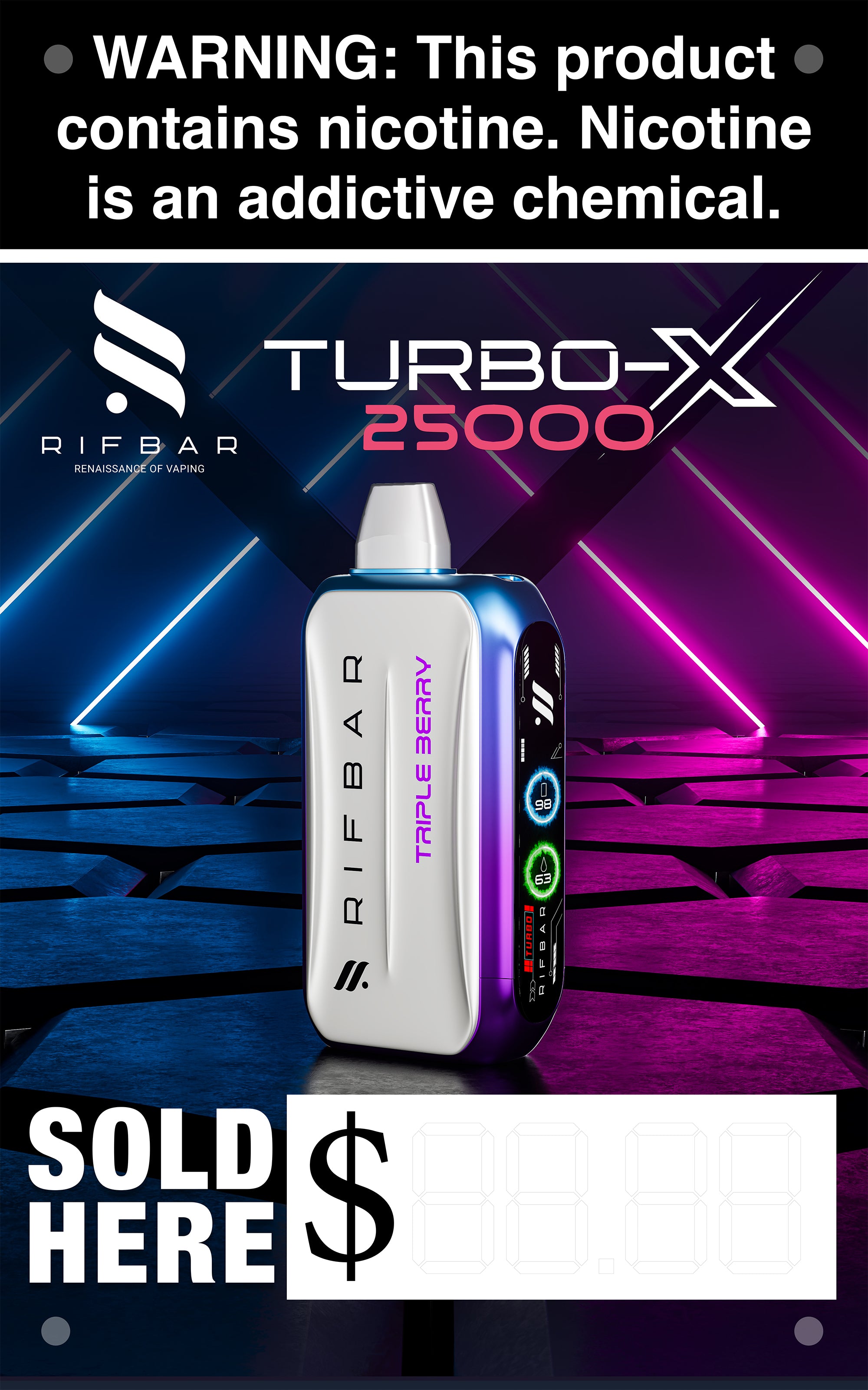 Rifbar Turbo-X 25K Vinyl Banner