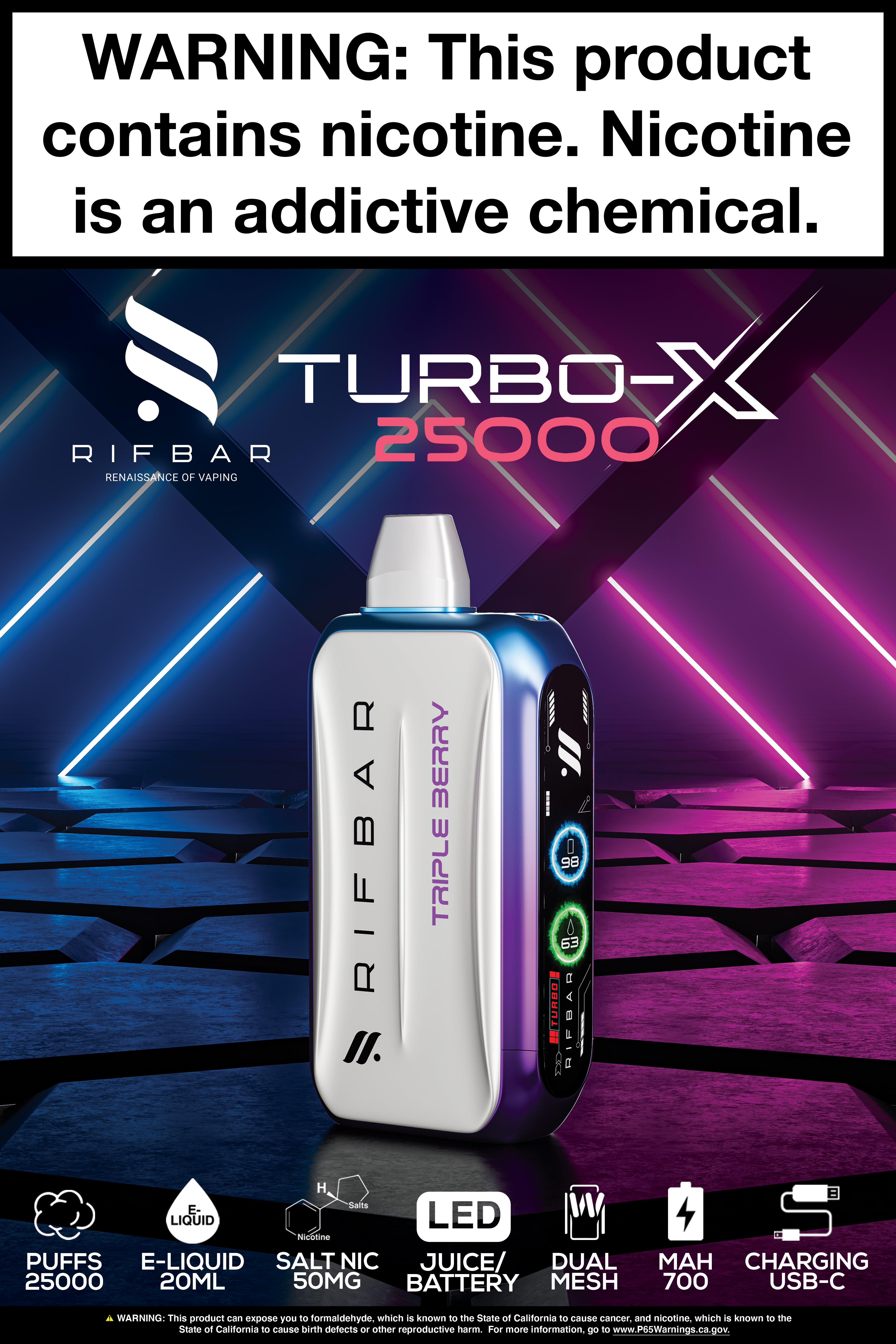 RifBar Turbo-X 25K Poster