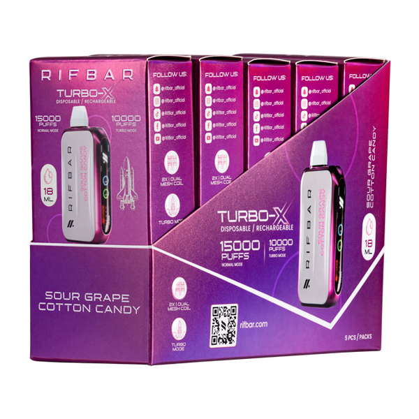 Sour Grape Cotton Candy Rifbar Turbo-X