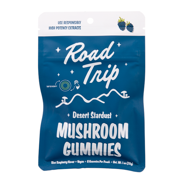Blue Raspberry ROAD TRIP Mushroom Gummies 8ct For Wholesale